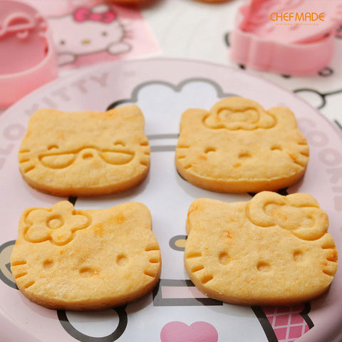 MOULD COOKIE PP 4PC HELLO KITTY (#110466)
