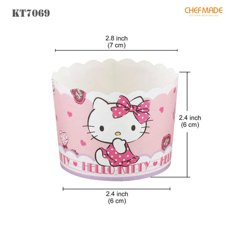 MUFFIN CASE 70XH53MM HELLO KITTY 25PC (#110470)