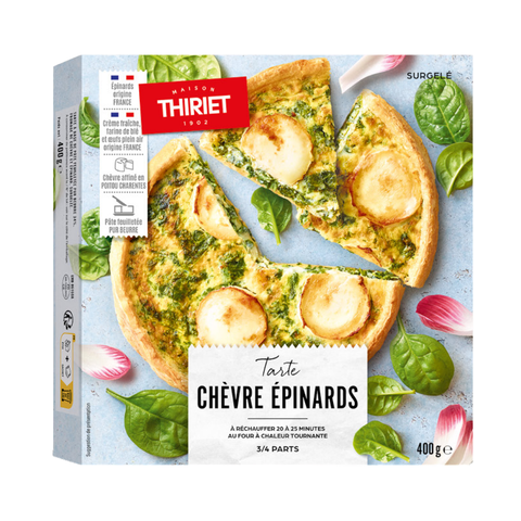 SAVOURY TART GOAT CHEESE AND SPINACH 400G 3‚ÄÌ4 PORTIONS (#110876)
