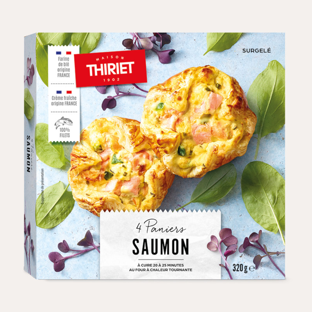 SALMON PUFF PASTRY BASKETS 4PC (