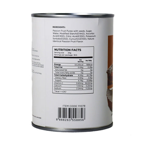 PASSION FRUIT FILLING WITH SEEDS 610G (#111078)