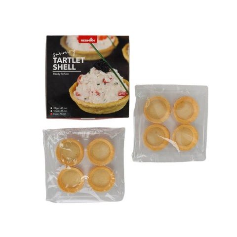 TARTLET SHELL BIG RD SAVOURY RETAIL 8PCS (#111094)