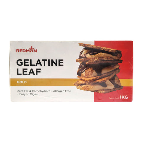 BOVINE GELATINE LEAF GOLD 1KG/REDMAN (#111474)