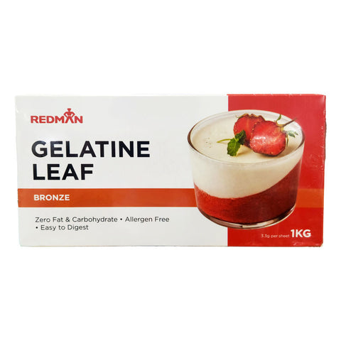 BOVINE GELATINE LEAF BRONZE 1KG/REDMAN (#111475)