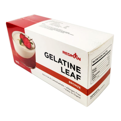 BOVINE GELATINE LEAF BRONZE 1KG/REDMAN (#111475)