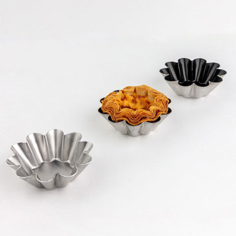 FLOWER TART MOULD 94X30MM SN62265 5PC (#111544)
