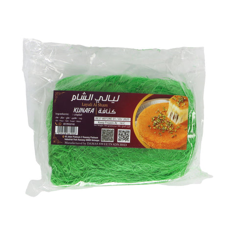 PREMIUM KUNAFA DOUGH PISTACHIO/Layali al sham 500G (#111910)