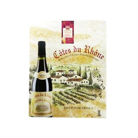 RED WINE-RED WINE COTES-DU-RHONE 3LT (#112137)