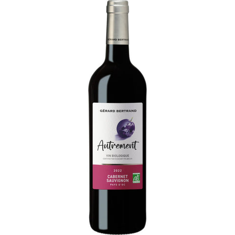 Red Wine-Cabernet Sauvignon Organic IGP Pays dOc Red Wine 2019-2022750ML (#112226)