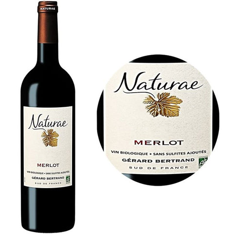 Red Wine-Organic Merlot Red Wine Pays dOc PGI 2020750ML (#112228)