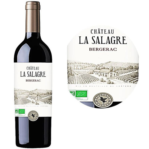 Red Wine-Organic Cabernet Sauvignon, Merlot Red Wine Bergerac 2019750ML (#112237)