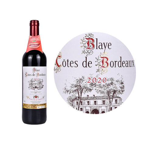 Red Wine-Cabernet Carmenere Malbec Red Wine Blaye - Cotes de Bordeaux2020-2022750ML (#112300)