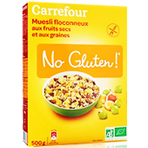 ORG GLUTEN-FREE FRUIT SEED MUESLI 500G (#118300)