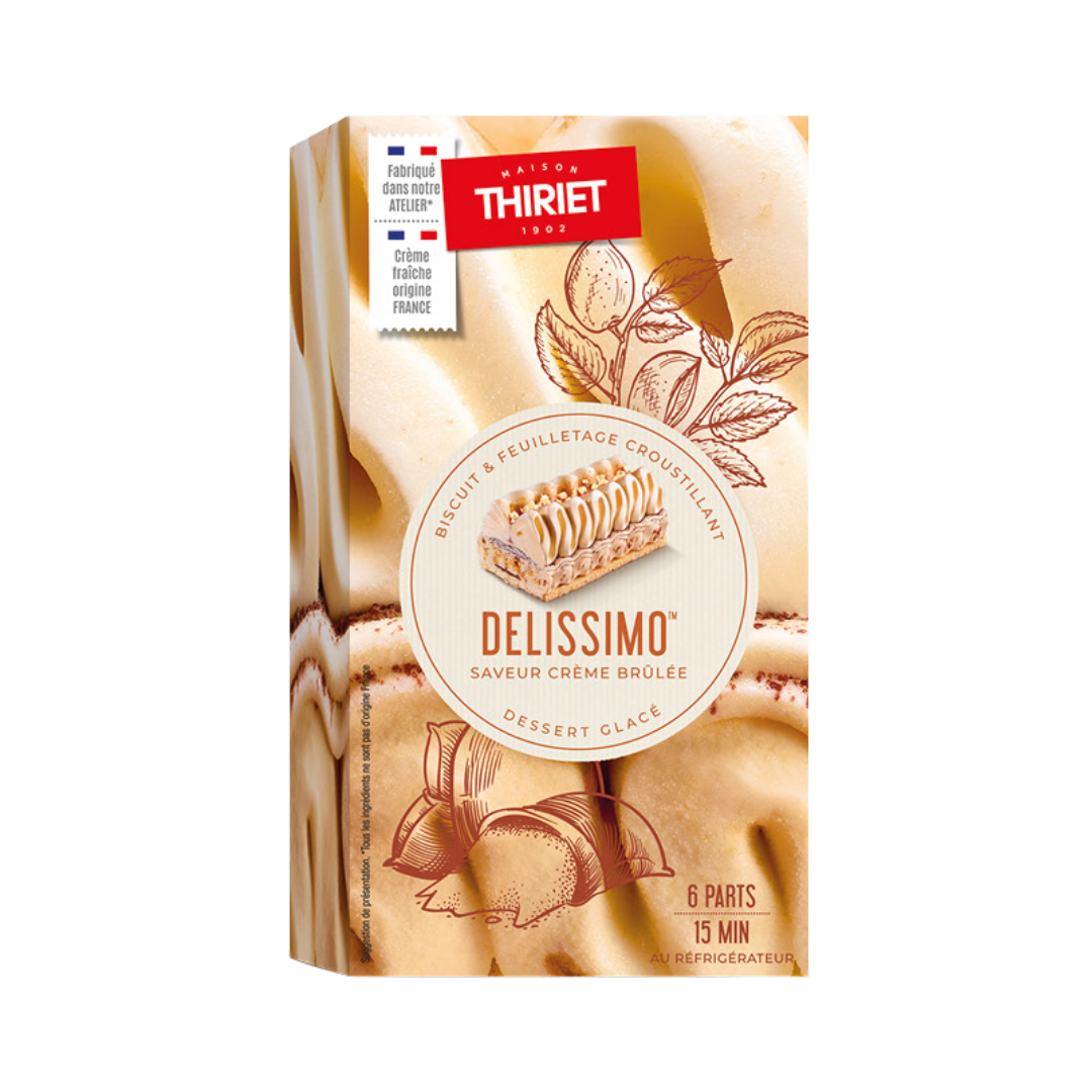 DELISSIMO CREME BRULEE DESSERT 400G 6 PORTIONS (
