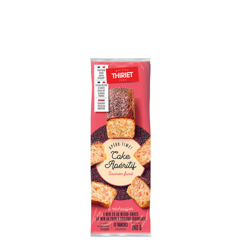 SAVOURY APPETIZER CAKE WITH SMOKED SALMON 240G 10 SLICES (#113005)