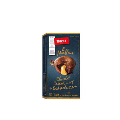 SALTED CARAMEL AND CHOCOLATE FONDANT CAKES 200G 2 PIECES (#113006)