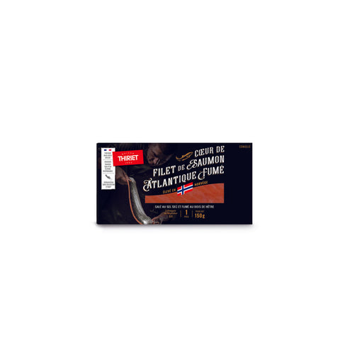 HEART OF NORWEGIAN SMOKED SALMON ATHLANTIC 150G 1 PIECE (#113018)