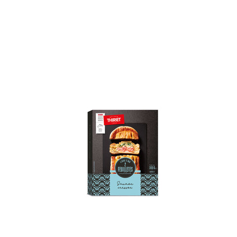 SAVOURY PUFF PASTRY 2 SALMONS-WATERCRESS 300G 2PIECES (#113026)