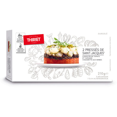 TERRINE STARTERS WITH SCALLOPS TOMATO COMPOTE 210G 2 PIECES (#113031)