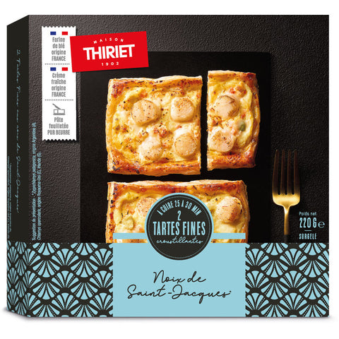 SAVOURY TART WITH SCALLOPS 220G 2 PIECES (#113035)