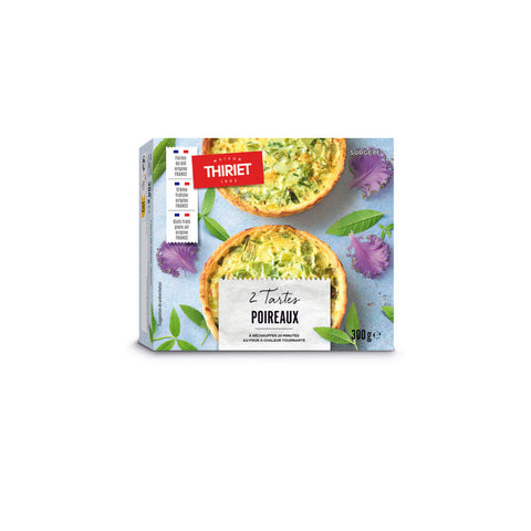 SAVOURY TARTS WITH LEEK 300G 2 PIECES (#113040)