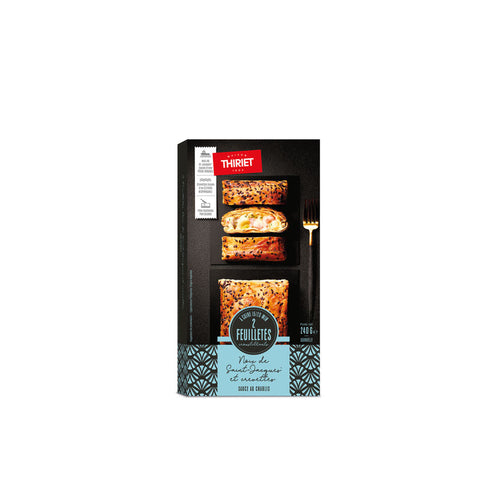 SAVOURY PUFF SCALLOPS-SHRIMP 240G THIRIET 2 PIECES (#113066)