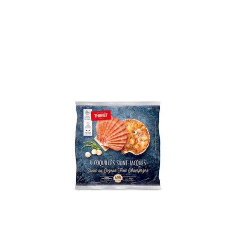 SEASHELL SCALLOPS COGNAC AND CHAMPAGNE SAUCE 440G 4 PIECES (#113078)