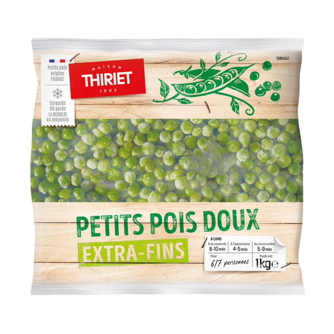 HIGH-GRADE SWEET PEAS 1KG 6-7 PORTIONS (
