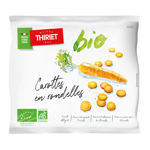 ORGANIC SLICED CARROTS 600G 4 PORTIONS (#113096)
