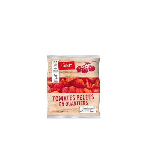 QUARTERED PEELED TOMATOES 1KG 6-7 PORTIONS (#113103)