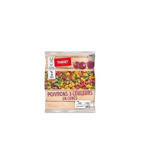 DICED BELL PEPPERS 3 COLOURS 600G 4 PORTIONS (#113104)