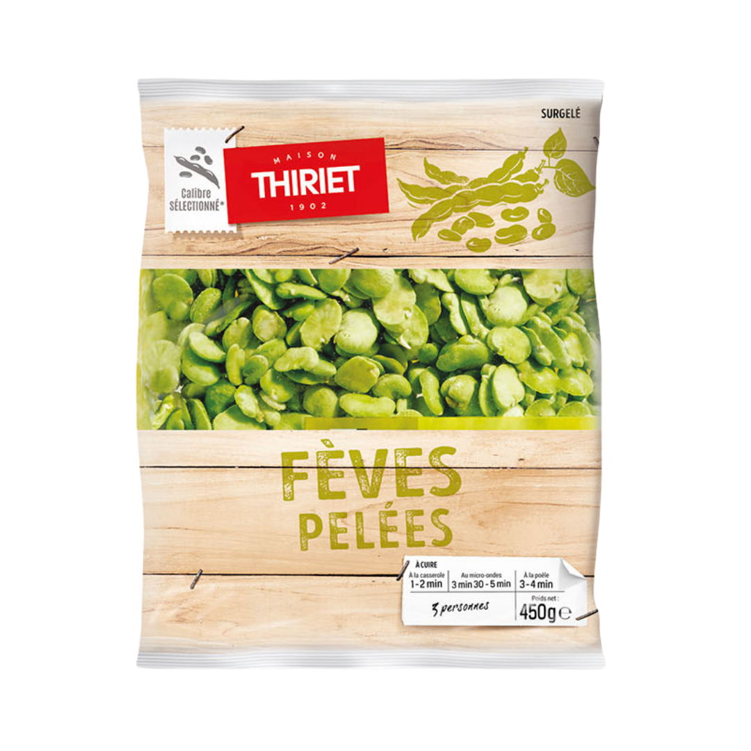 PEELED BROAD BEANS 450G 3 PORTIONS (