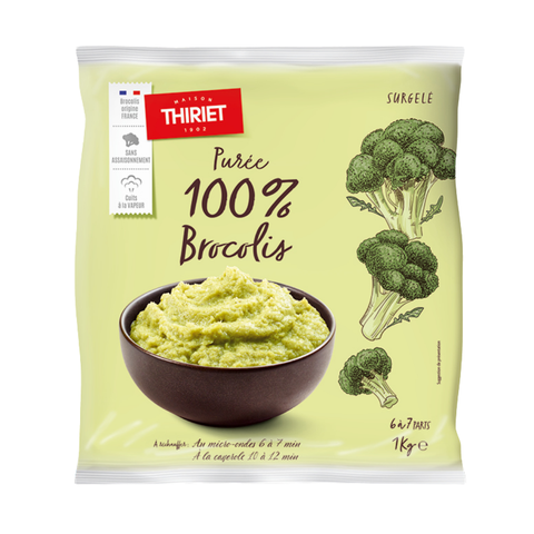 BROCCOLI PUR√ÂE 1KG 6‚ÄÌ7 PORTIONS (#113136)