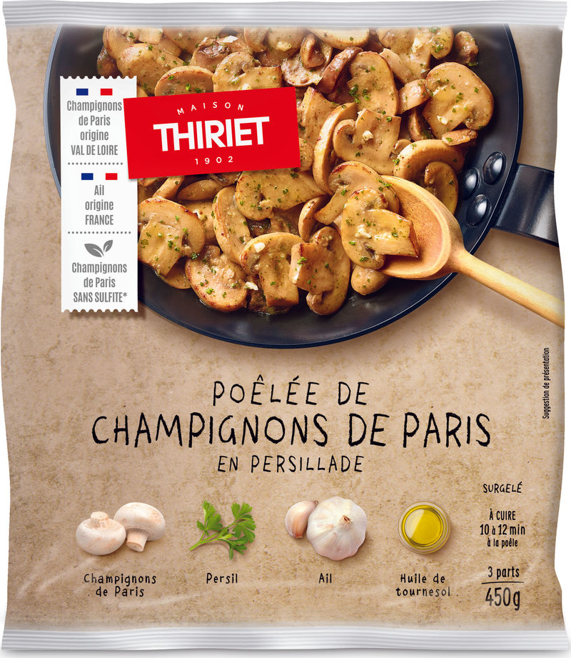 PAN-FRIED BUTTON MUSHROOM IN PERSILLADE 450G 3 PORTIONS (#113147 ...