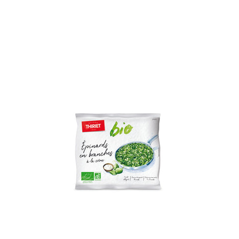 ORGANIC COOKED SPINACH LEAVES WITH CREAM SAUCE 600G (#113162)