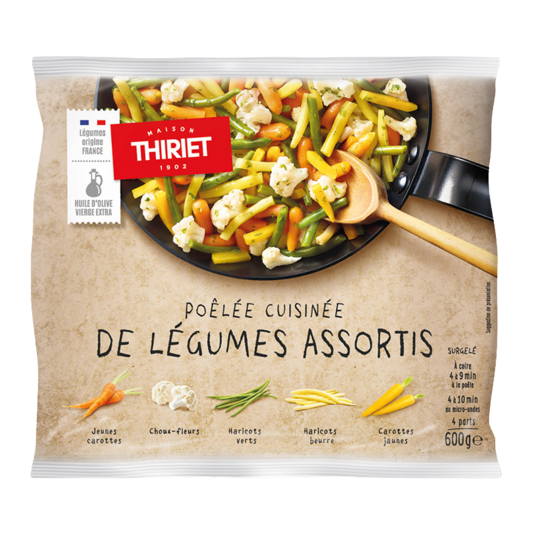 PAN-FRIED MIXED VEGETABLES 600G 4 PORTIONS (