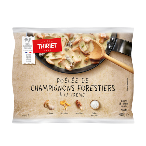 PAN-FRIED MIXED FOREST MUSHROOMS WITH CREAM 300G 2 PORTIONS (#113172)