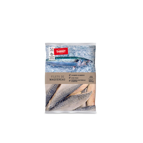 MACKEREL FILLETS WITH SKIN 500G 5-16 PIECES (#113191)