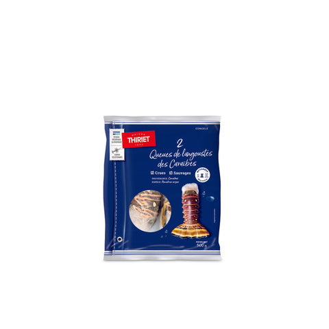 RAW CARIBBEAN LOBSTER TAILS 500G 2 PIECES (#113217)