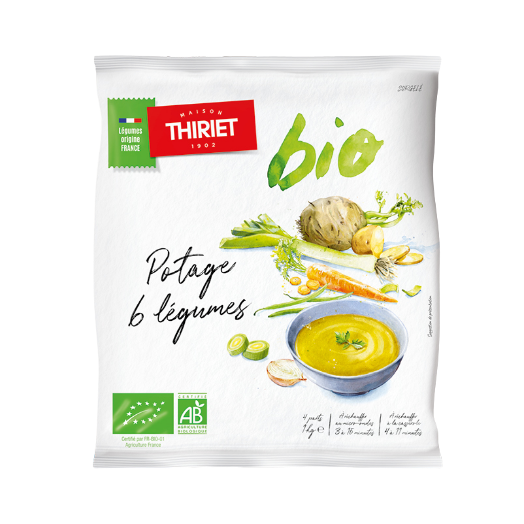 ORG 6 VEGETABLES SOUP 1KG 4 PORTIONS (