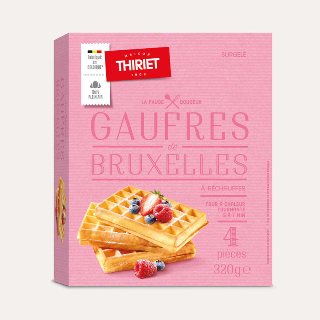 BRUSSELS WAFFLES 320G 4 PIECES (