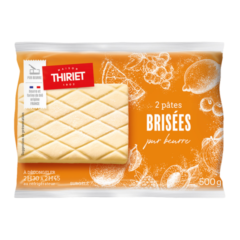 PURE BUTTER SHORTCRUST PASTRY DOUGHS 500G 2 PIECES (#113286)