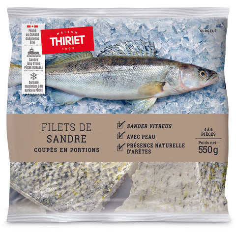 PIKE-PERCH FILLETS 550G 4-6 PIECES (#113306)