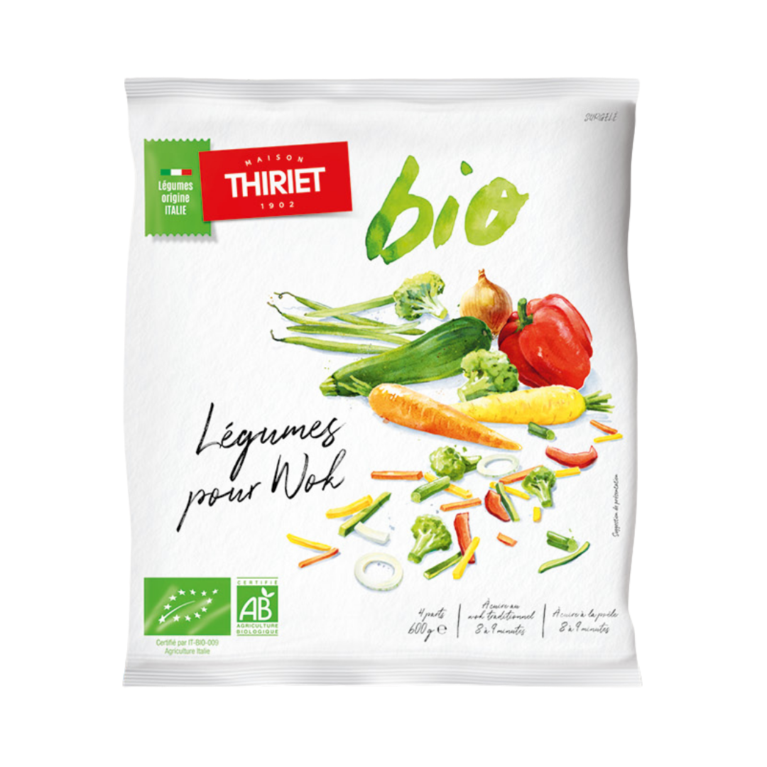 ORGANIC WOK MIXED VEGETABLES 600G 4 PORTIONS (
