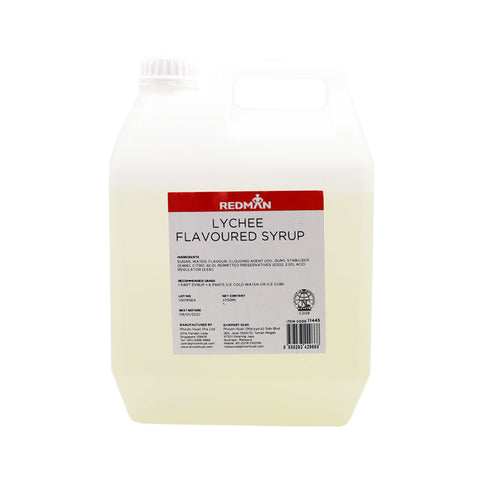 LYCHEE FLAVOURED SYRUP 5KG (#11445)