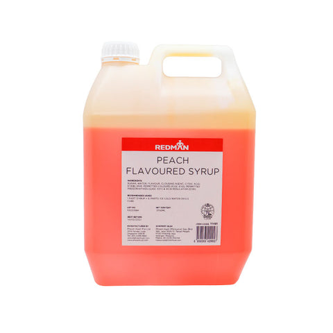 PEACH FLAVOURED SYRUP 5KG (#11481)