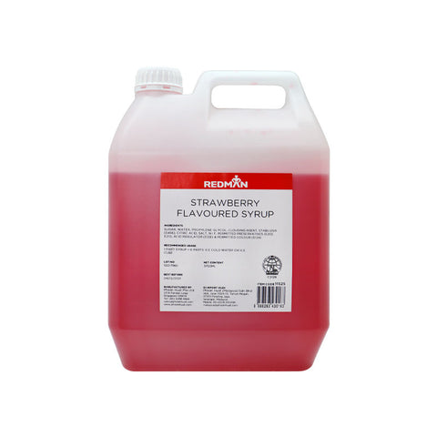 STRAWBERRY FLAVOURED SYRUP 5KG (#11525)