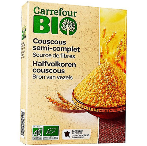 ORGANIC SEMI-WHOLE COUSCOUS 500G (#117622)