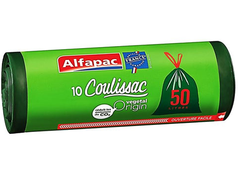 TRASH BAGS SLIDING LINK 50L 10PC (#126973)