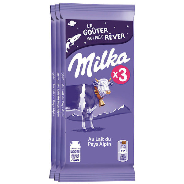 ALPINE MILK CHOCOLATE 3X100G (